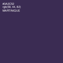 #3A2C52 - Martinique Color Image