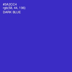 #3A2CC4 - Dark Blue Color Image