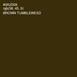 #3A2D09 - Brown Tumbleweed Color Image
