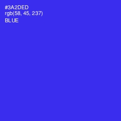 #3A2DED - Blue Color Image