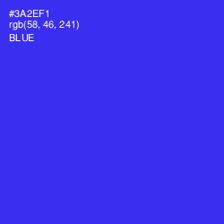 #3A2EF1 - Blue Color Image