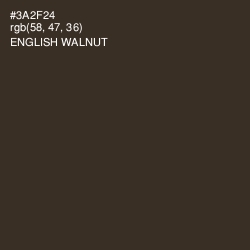 #3A2F24 - English Walnut Color Image