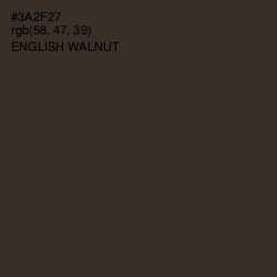 #3A2F27 - English Walnut Color Image