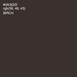 #3A302D - Birch Color Image