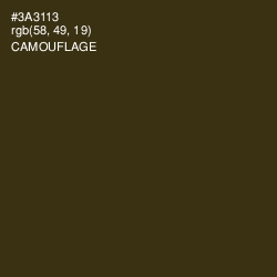 #3A3113 - Camouflage Color Image