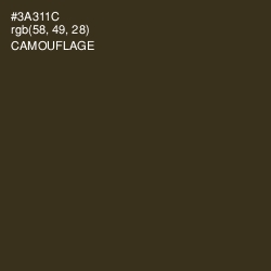 #3A311C - Camouflage Color Image