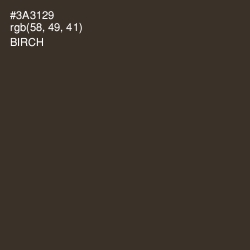 #3A3129 - Birch Color Image