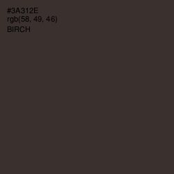 #3A312E - Birch Color Image