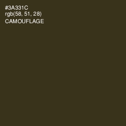 #3A331C - Camouflage Color Image