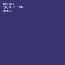 #3A3371 - Minsk Color Image