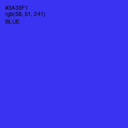 #3A33F1 - Blue Color Image