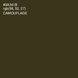 #3A341B - Camouflage Color Image