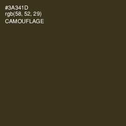 #3A341D - Camouflage Color Image