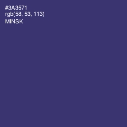 #3A3571 - Minsk Color Image