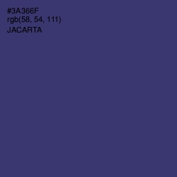 #3A366F - Jacarta Color Image