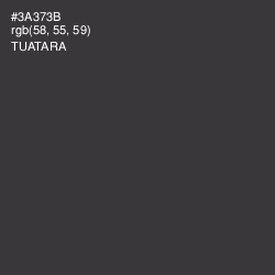 #3A373B - Tuatara Color Image