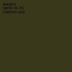 #3A381A - Camouflage Color Image