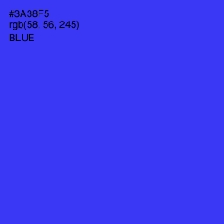 #3A38F5 - Blue Color Image