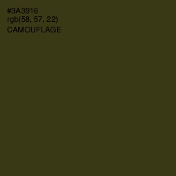 #3A3916 - Camouflage Color Image