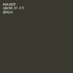 #3A392F - Birch Color Image