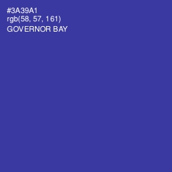 #3A39A1 - Governor Bay Color Image