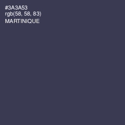 #3A3A53 - Martinique Color Image