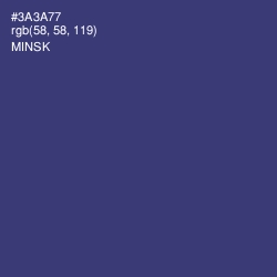 #3A3A77 - Minsk Color Image