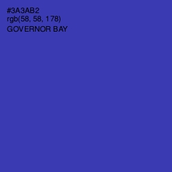 #3A3AB2 - Governor Bay Color Image