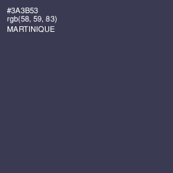 #3A3B53 - Martinique Color Image