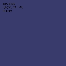 #3A3B6D - Rhino Color Image