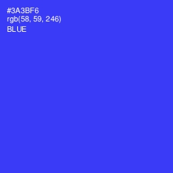 #3A3BF6 - Blue Color Image