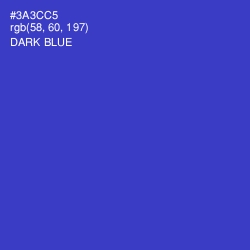 #3A3CC5 - Dark Blue Color Image