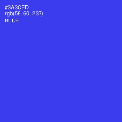#3A3CED - Blue Color Image
