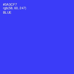 #3A3CF7 - Blue Color Image