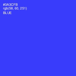 #3A3CFB - Blue Color Image