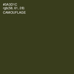 #3A3D1C - Camouflage Color Image