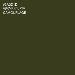 #3A3D1D - Camouflage Color Image