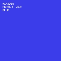 #3A3DE9 - Blue Color Image