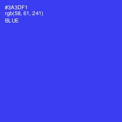 #3A3DF1 - Blue Color Image