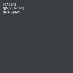#3A3E42 - Ship Gray Color Image