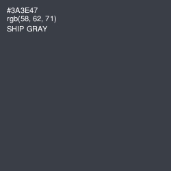 #3A3E47 - Ship Gray Color Image