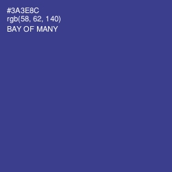 #3A3E8C - Bay of Many Color Image