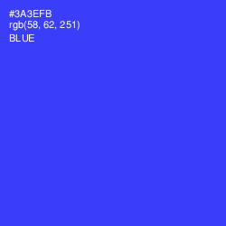 #3A3EFB - Blue Color Image