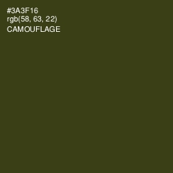 #3A3F16 - Camouflage Color Image