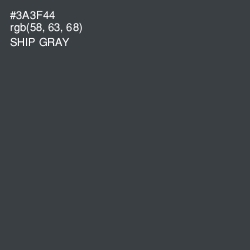 #3A3F44 - Ship Gray Color Image