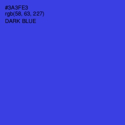 #3A3FE3 - Dark Blue Color Image