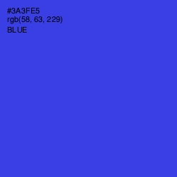 #3A3FE5 - Blue Color Image