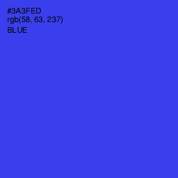 #3A3FED - Blue Color Image