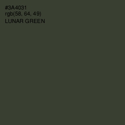 #3A4031 - Lunar Green Color Image