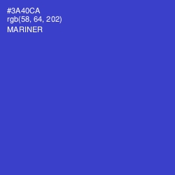 #3A40CA - Mariner Color Image